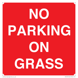 NO PARKING ON GRASS